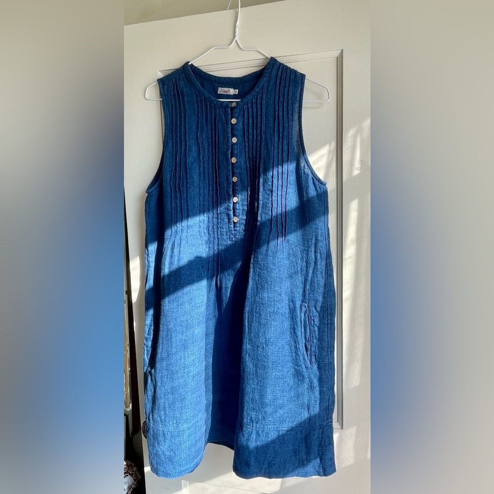 Faherty Isha Linen Dress